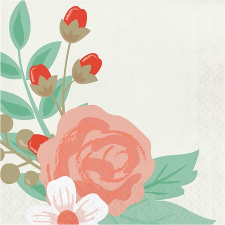 ELISE Modern Floral Napkins, 6.5", 192PK 332669